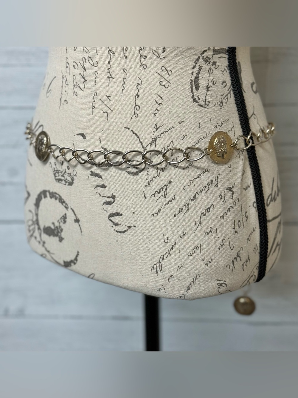 Gold Chain Coin Link Waist Belt